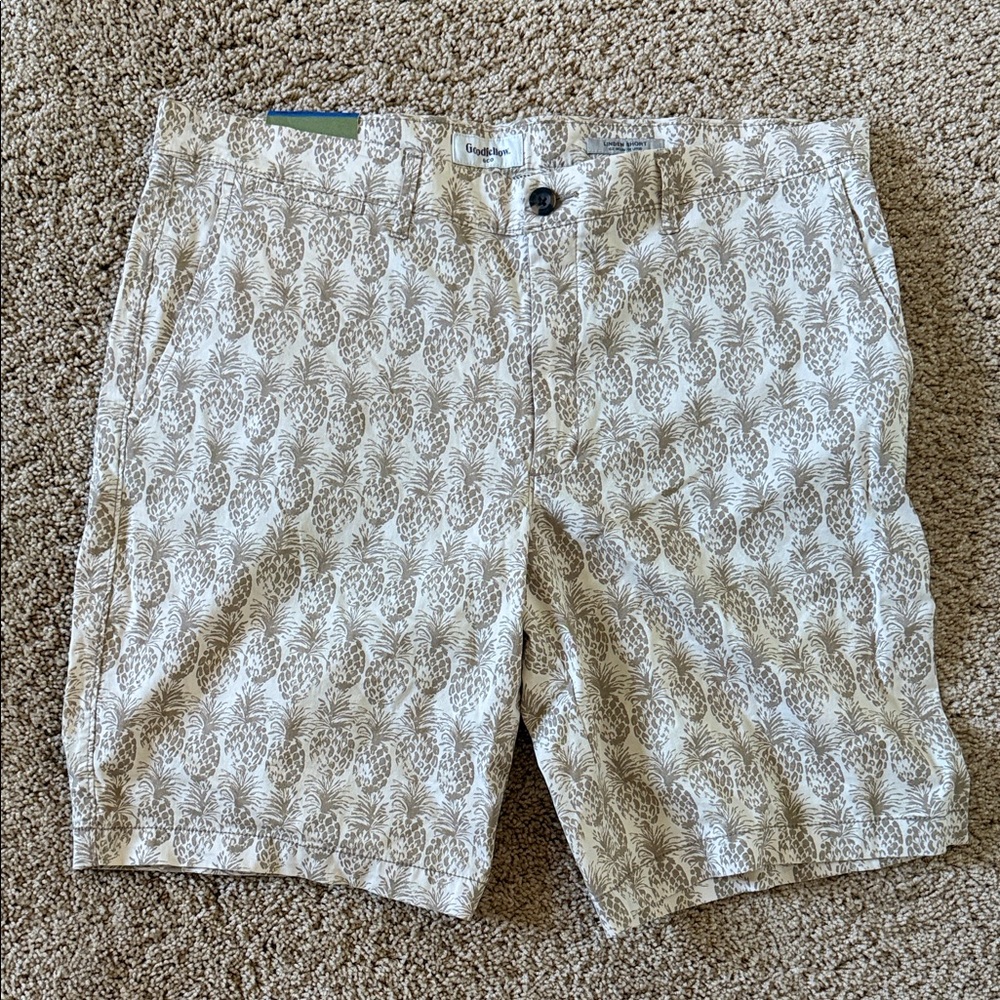 NWT‎ Goodfellow & Co. Size 38 Liden Short 10.5 Flat Front Shorts Slim Hip Thigh